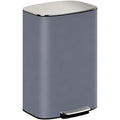 50L Kitchen Bin With Soft-Close Lid And Stay-Open Function, Stainless Steel Pedal Bin With Removable Inner Bucket, Carry Handle For Kitchen, Office, Home, Grey