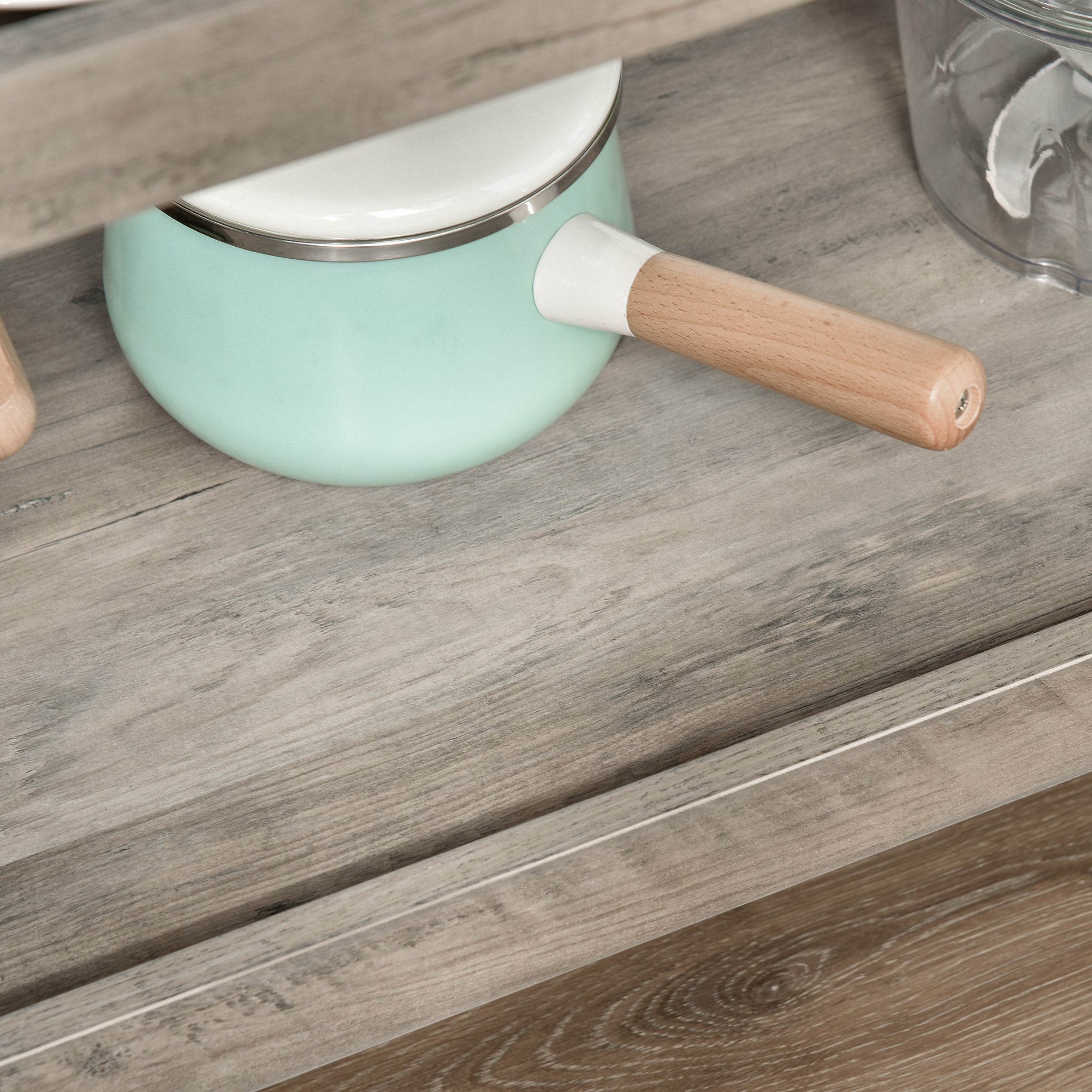 Kitchen Cart, Rolling Kitchen Island Utility Trolley with Stainless Steel Top