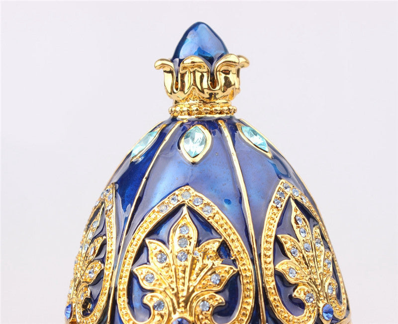 Enamel Handmade European Jewelry Pearl Egg Jewelry Box