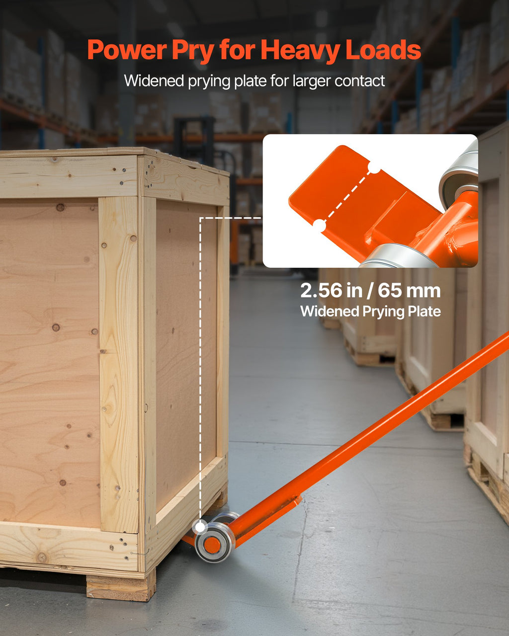 Prylever Bar, 6600 Lbs Weight Capacity, 56 Inch Carbon Steel Handle Lever Dolly, Pry Lever Bar With Wheels For Large Pallets, Heavy Items, Concrete Blocks, Heavy Duty Equipment Handling, 2 Pack