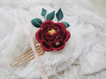 Rose Flower-wrapped Hairpin Finished Product