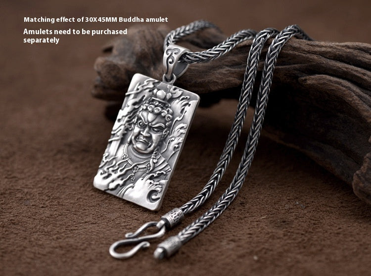 Men's Necklace Snake Bones Chain Handmade Weave Vintage