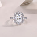 1Camellia - A Fashionable Jewelry Ring Set With Moissanite S925 Sterling Silver And Gold-plated Diamond Prohibit TikTok sales