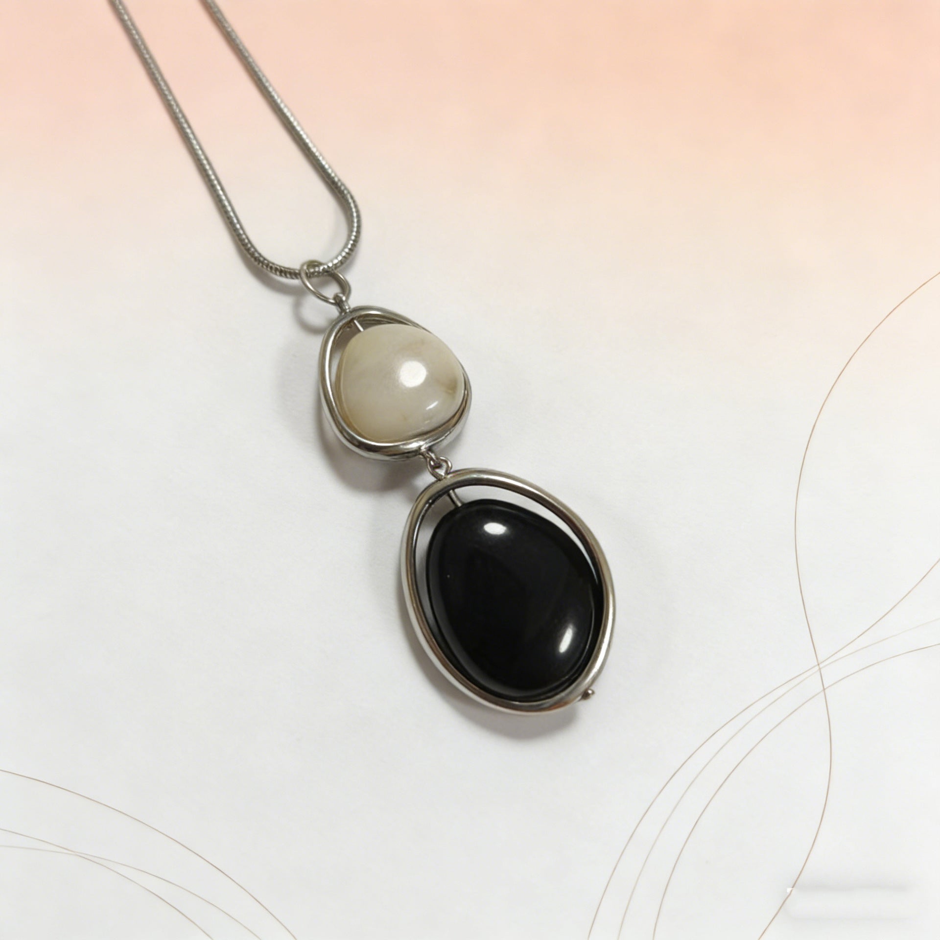 Han Jian Decorative Round Bead Pull-String Simple All-Match Sweater Chain