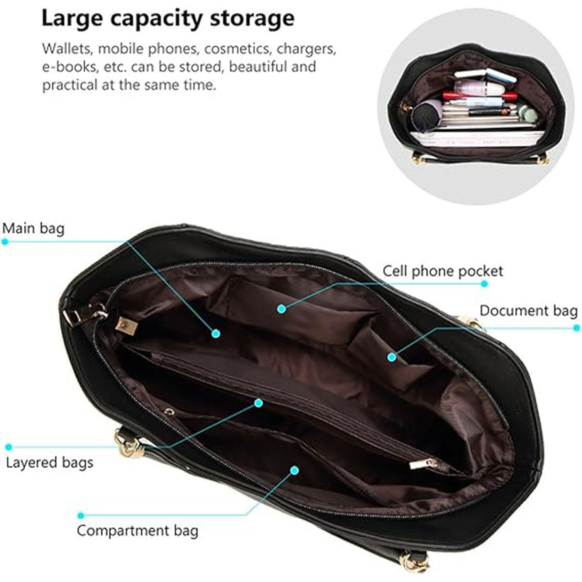 Women's Handbag, Leather Shoulder Bag, Hobo Handbag