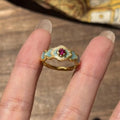Luxury Minimalist Couple Bands, Shining Zircon Natural Color Gemstone, Cold Style Daily Wear Open Ring