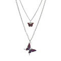 Homemade Temperature Change Color Butterfly Necklace