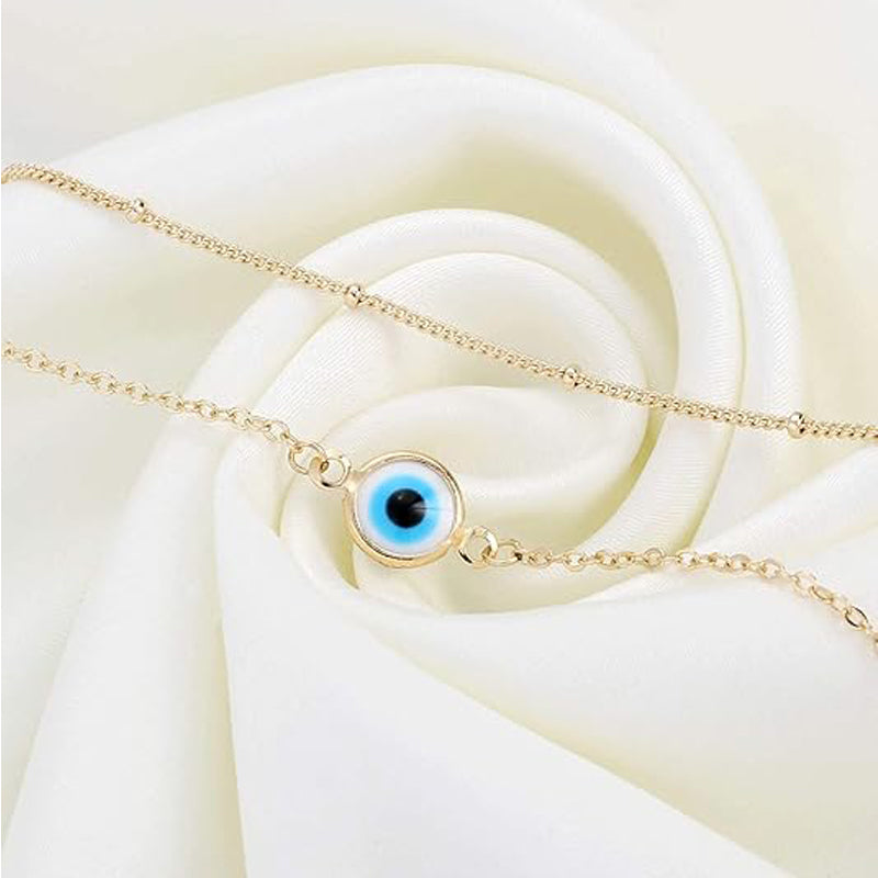 Dainty Gold Bracelets For Women, 14K Gold Filled Adjustable Layered Bracelet Cute Oval Chain  Bar Gold Bracelets For Women Jewelry