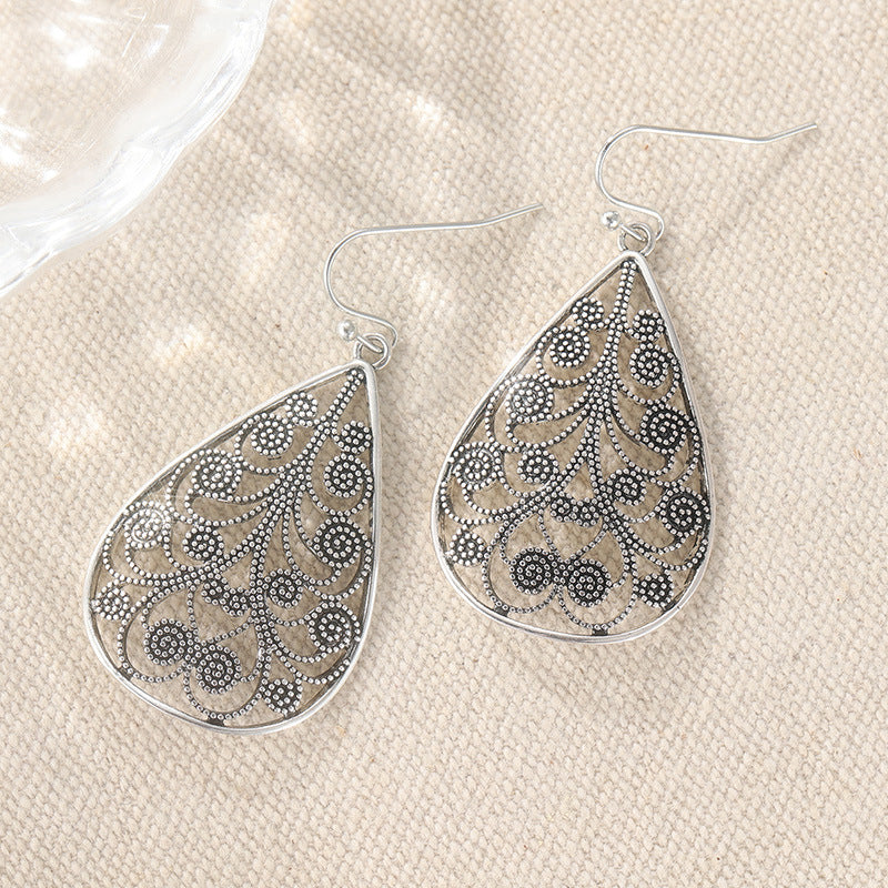 Retro Ruyi Water Drop Earrings For Women