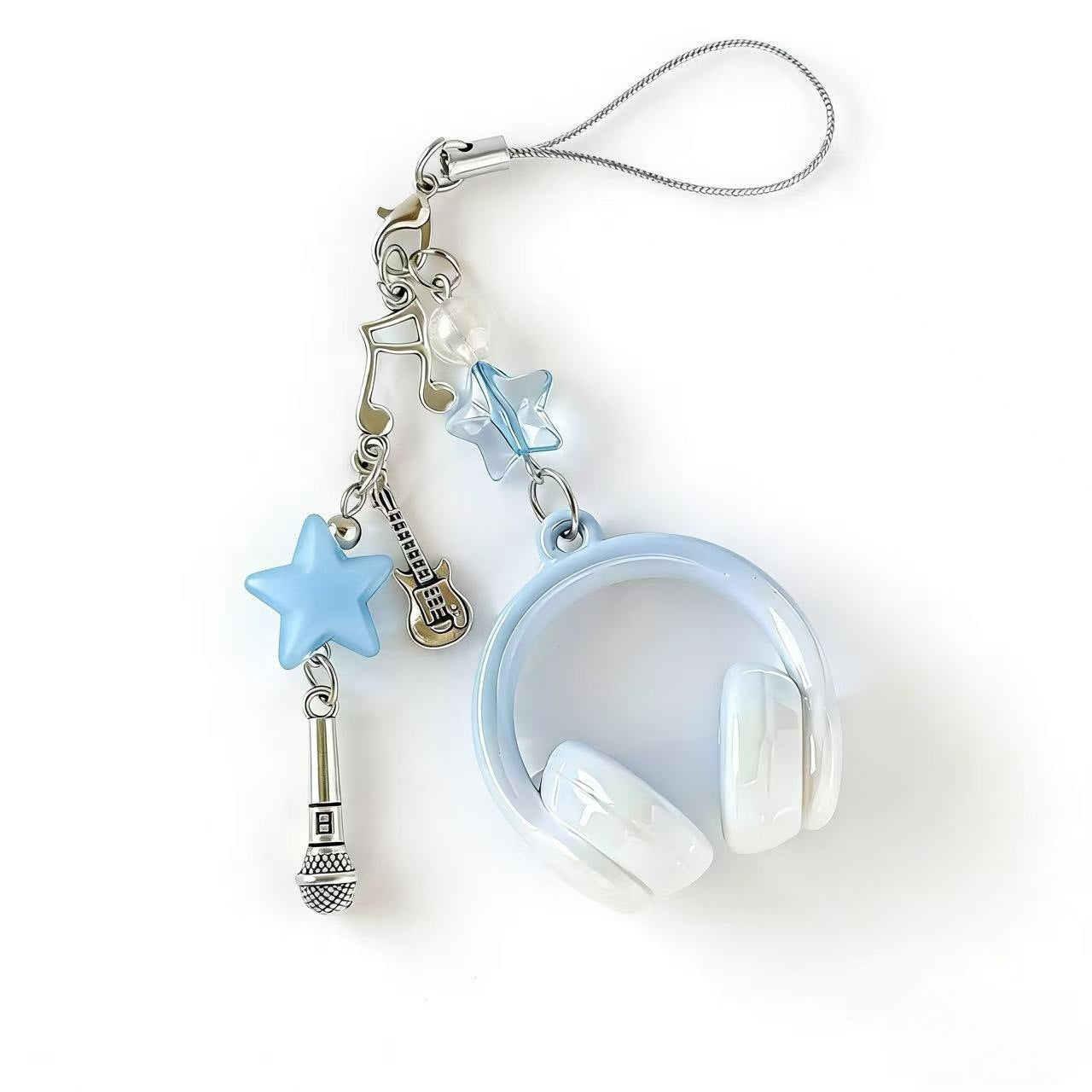 Creative Instagram-style Music Earphone-shaped Phone Charm Backpack Pendant And Keychain