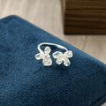 Star Blue Flower Island Ice Blue Gradient Butterfly Flower Ring