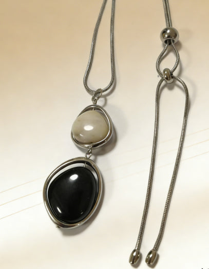 Han Jian Decorative Round Bead Pull-String Simple All-Match Sweater Chain