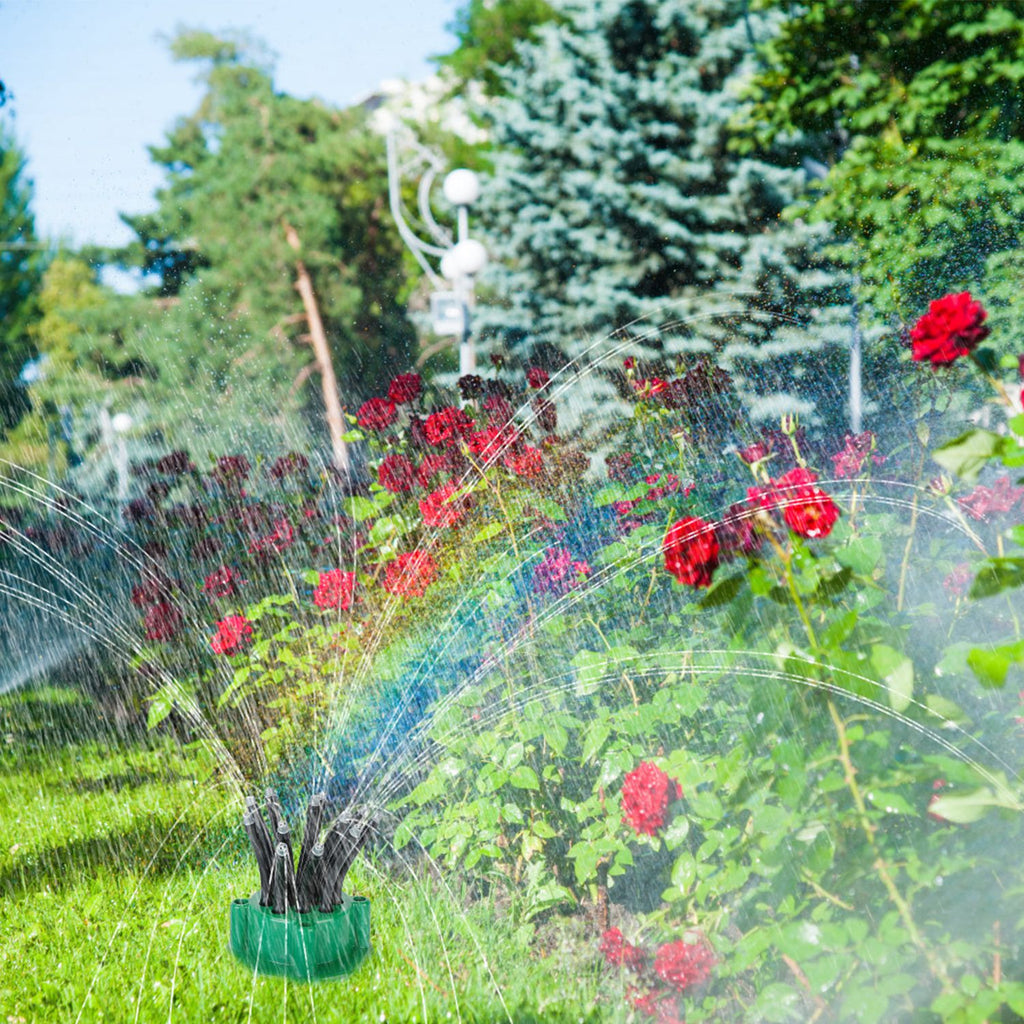 360 Degree Flexible Lawn Sprinkler Automatic 12 Tubes Garden Water Irrigation Sprayers Garden Sprinkler