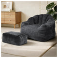 Bean Bag Chair, Armrest Bean Bag Sofa Chair Filled With High-density Foam, Comfortable Lazy Sofa Chair,Bean Bag Chair For The Living Room, Bedroom Reading.