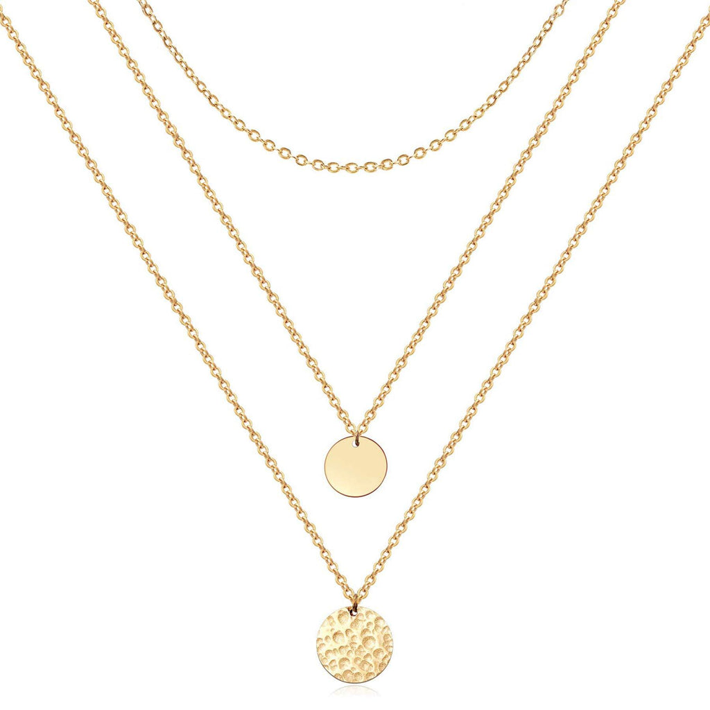 14K Gold Layered Choker Necklace