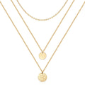 14K Gold Layered Choker Necklace