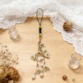 Orchid Phone Charm Flower Phone Lanyard Backpack Keychain Pendant Orchid Phone Accessory