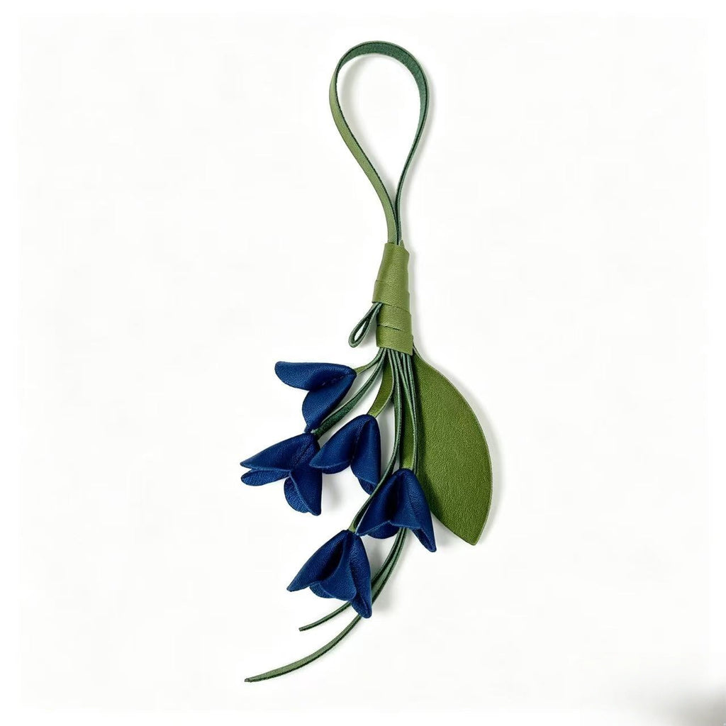 Golden Osmanthus Keychain PU Cute Bag Charm High-End Accessory