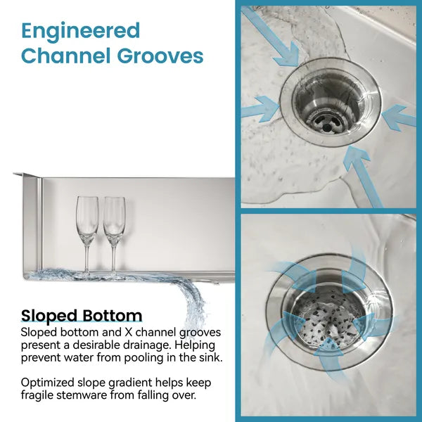 33'x19' Embedded Double Bowl Kitchen Sink, Overmount Handmade Sink In Brushed - Sink Only - Unable Ship Weekends, TK And TEMU Only For Pickup
