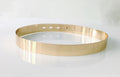 Fashion Mirror Belt With Built-in Buckle Decoration
