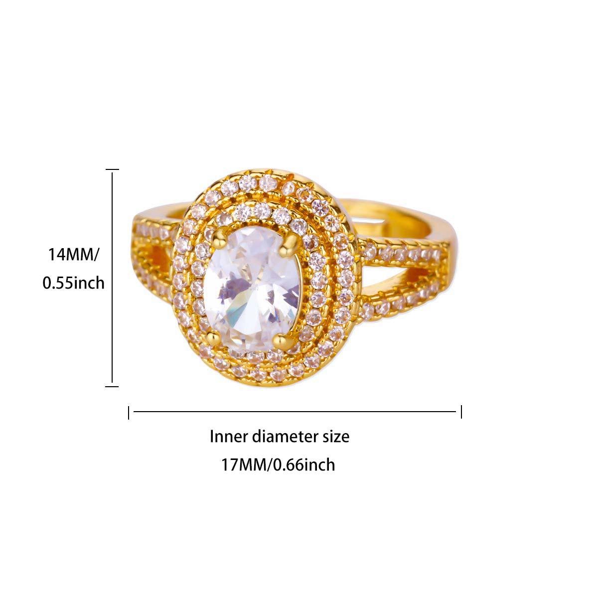 European And American Bestseller Full Diamond Ring, Fashion Luxury Cluster Set Zircon Adjustable Ring, Light Luxury Elegant Luxury Diamond Ring Wholesale Supply