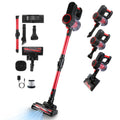 Cordless Vacuum Cleaner Lightweight Handheld Vacuum Upright Stick Floor Vacuum Battery Powered Mop With Lighting 2 Speeds 12000PA Suction 4 Tools Mount Bracket 180 Degree Foldable