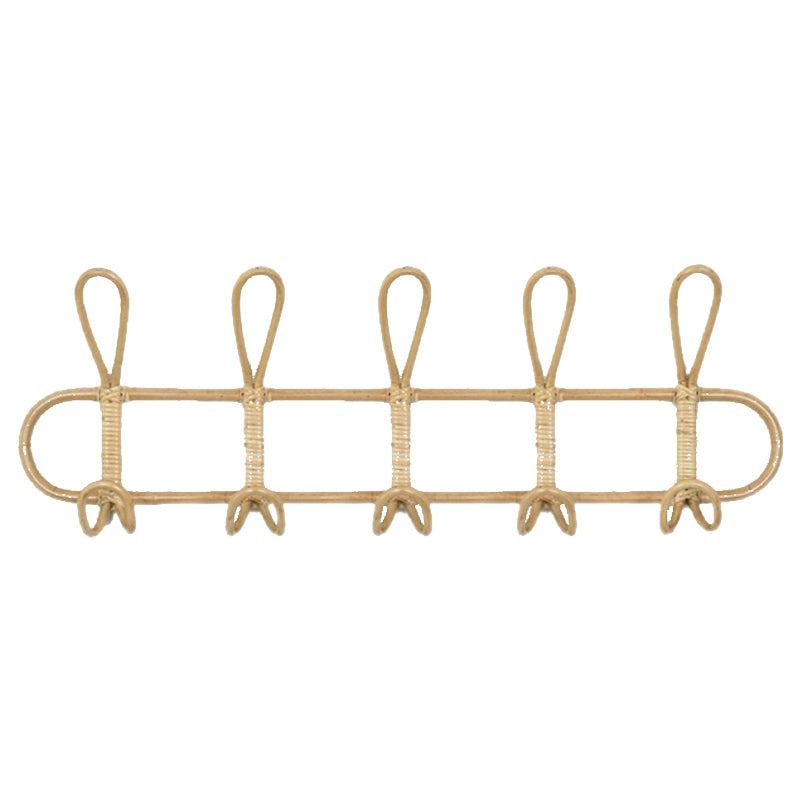 Handmade rattan clothes rack