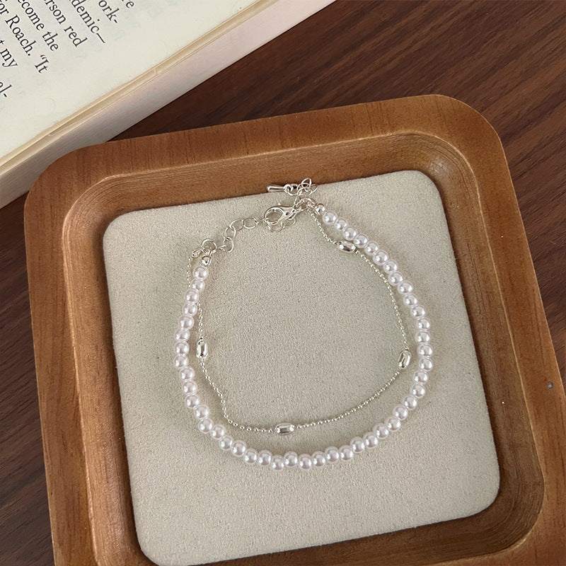 Niche Design Double-Layer Pearl Bracelet For Women
