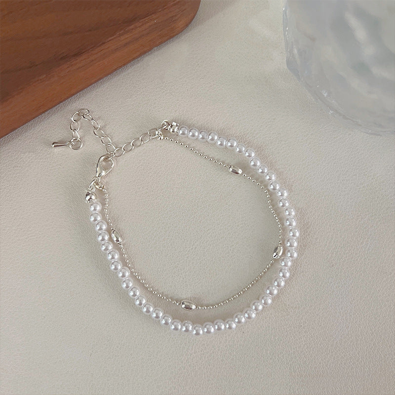Niche Design Double-Layer Pearl Bracelet For Women