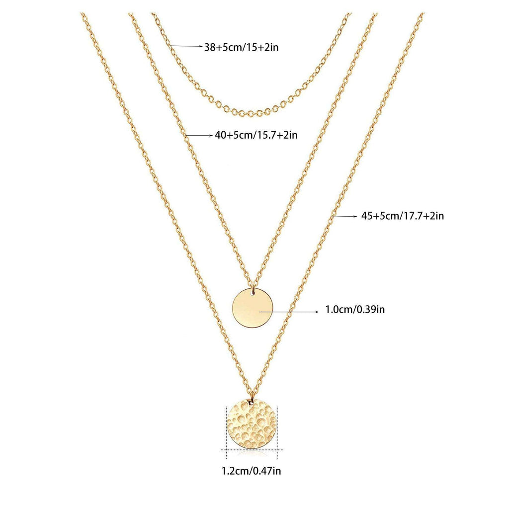 14K Gold Layered Choker Necklace