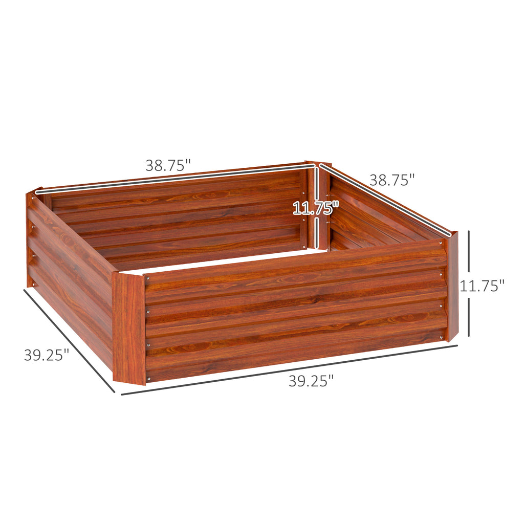 2 Piece Galvanized Raised Garden Bed
