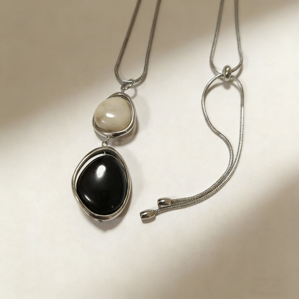 Han Jian Decorative Round Bead Pull-String Simple All-Match Sweater Chain
