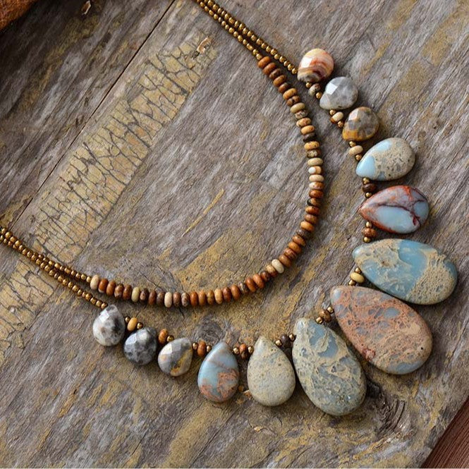 Natural Stone Pendant Handmade Necklace High-quality