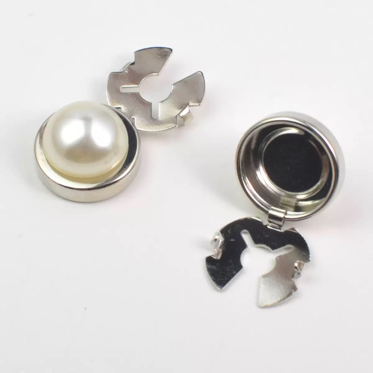 Luxury Rhinestone Button Covers Clip-On Shirt Cufflink Pin