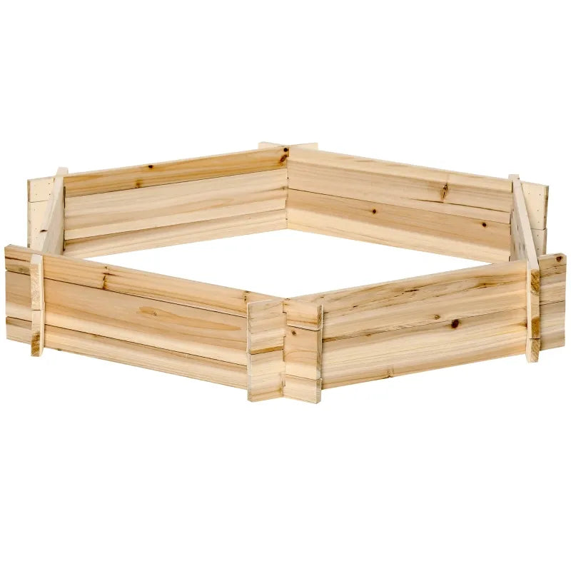 Screwless Raised Garden Bed, Hexagon Planter Box DIY Herb Garden