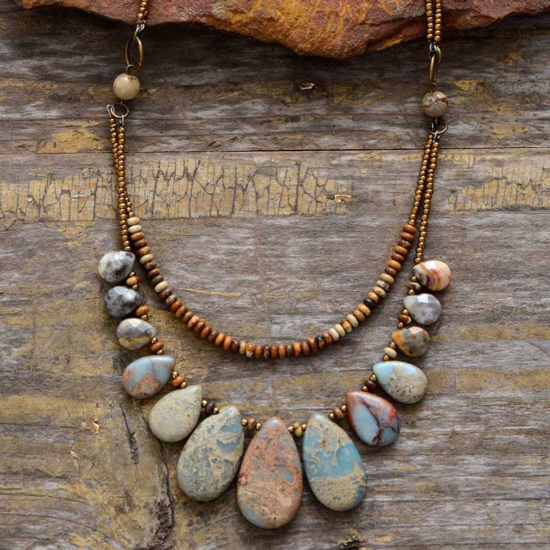 Natural Stone Pendant Handmade Necklace High-quality