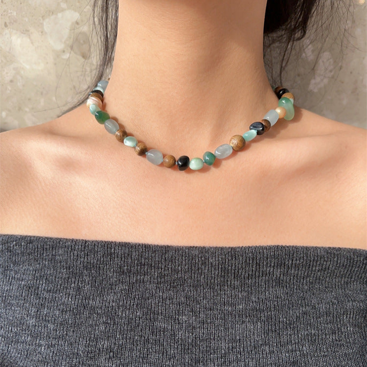 Product Recommendation Natural Stone Agarwood Necklace