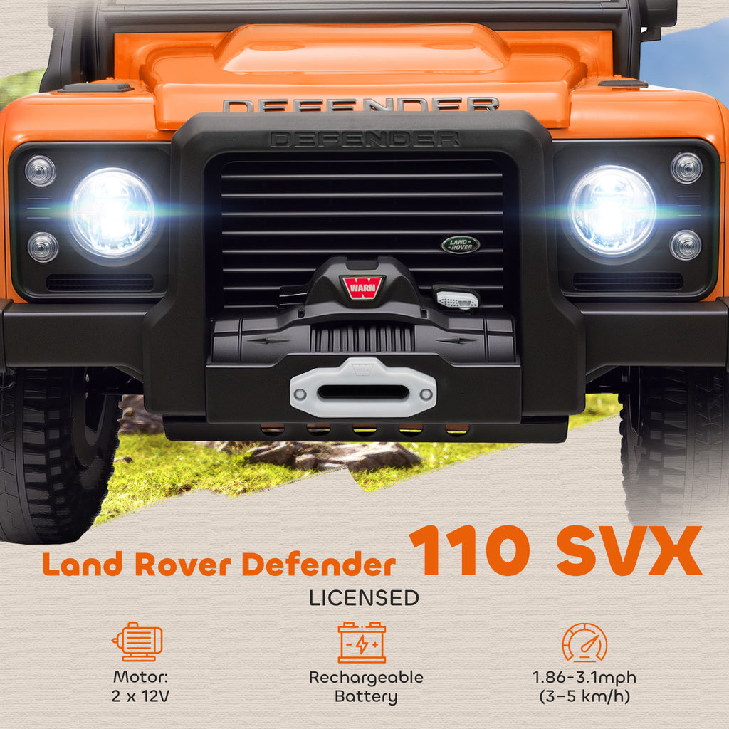 Electric Car For Remote Control, Dual Motors, Spring Suspension, LED Lights, Orange