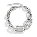 Necklaces For Women, Silver Chain Necklace Chunky,Necklace Link Chain Choker Vintage Heavy Metal Thick Chain