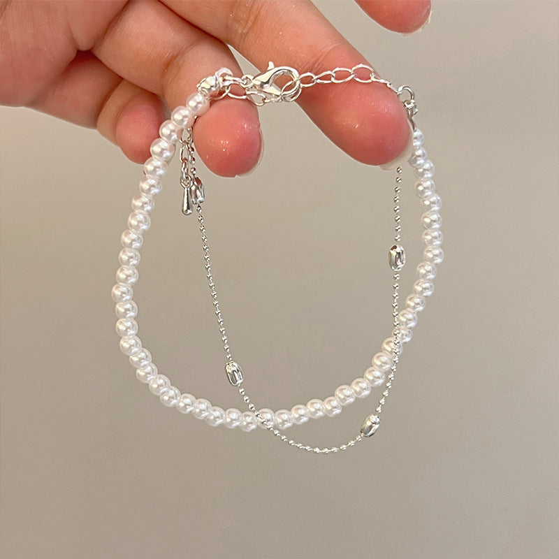 Niche Design Double-Layer Pearl Bracelet For Women