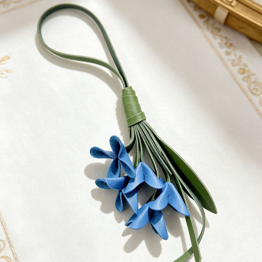 Golden Osmanthus Keychain PU Cute Bag Charm High-End Accessory