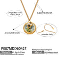 Retro Romantic Enamel-Painted Oil-Style Floral Necklace For Women
