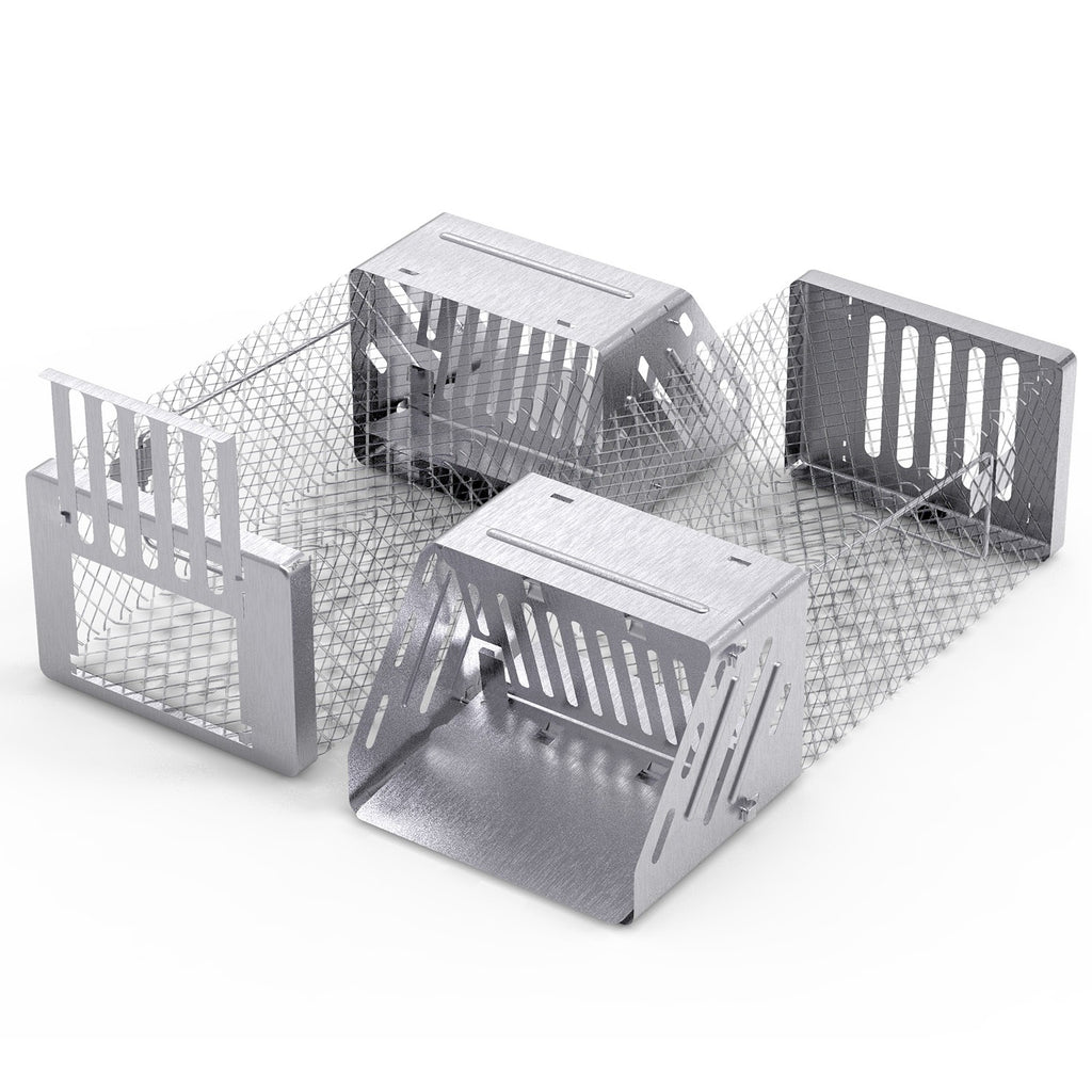 1Pc Automatic Continuous Rat Trap Single Door Mouse Cage Humane Live Animal Trap Cage Indoor Outdoor For Small Rodents Mice Voles