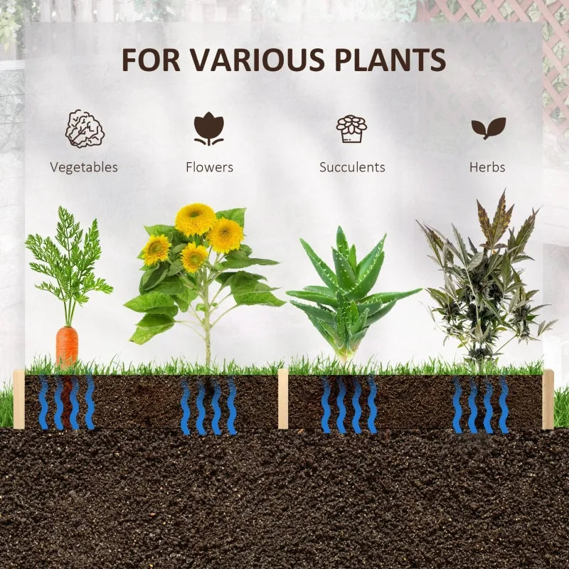 Screwless Raised Garden Bed, Hexagon Planter Box DIY Herb Garden