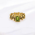 Minimalist Luxury Women Ring Retro Brushed Zircon Non-Fading Finger Ring