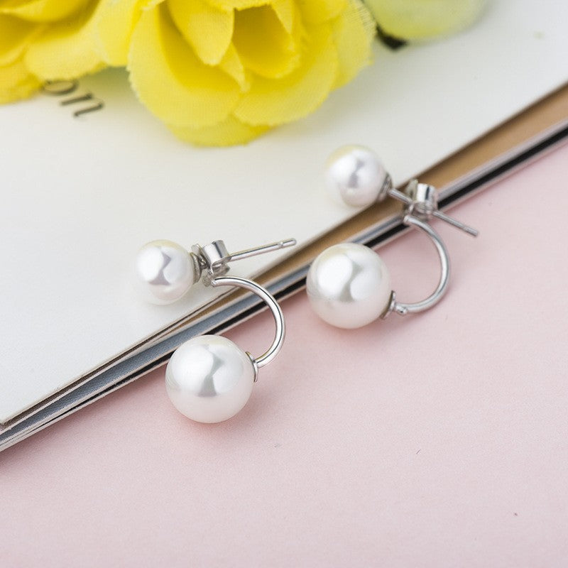 Sterling Silver Pearl Earrings For Women