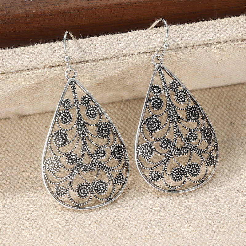 Retro Ruyi Water Drop Earrings For Women