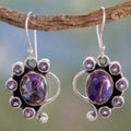 Retro Geometric Round Zircon Trendy Jewelry Earrings For Women