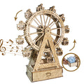 Sales Are Prohibited On The TEMU And SHEIN -MUSIC PARK 3d Wooden Puzzle Gear Ferris Wheel Music Box You Are My Sunshine Handmade Assembly Model Kit Holidays Brthdays Christmas Gifts