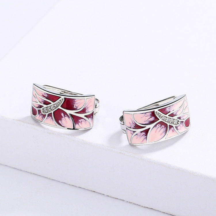 Temperament Handmade Enamel Wedding Party Jewelry Earrings